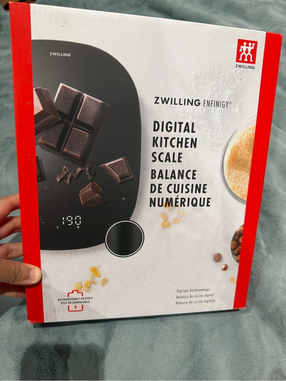 ZWILLING J.A. Henckels Digital Kitchen Scale in Black and Red